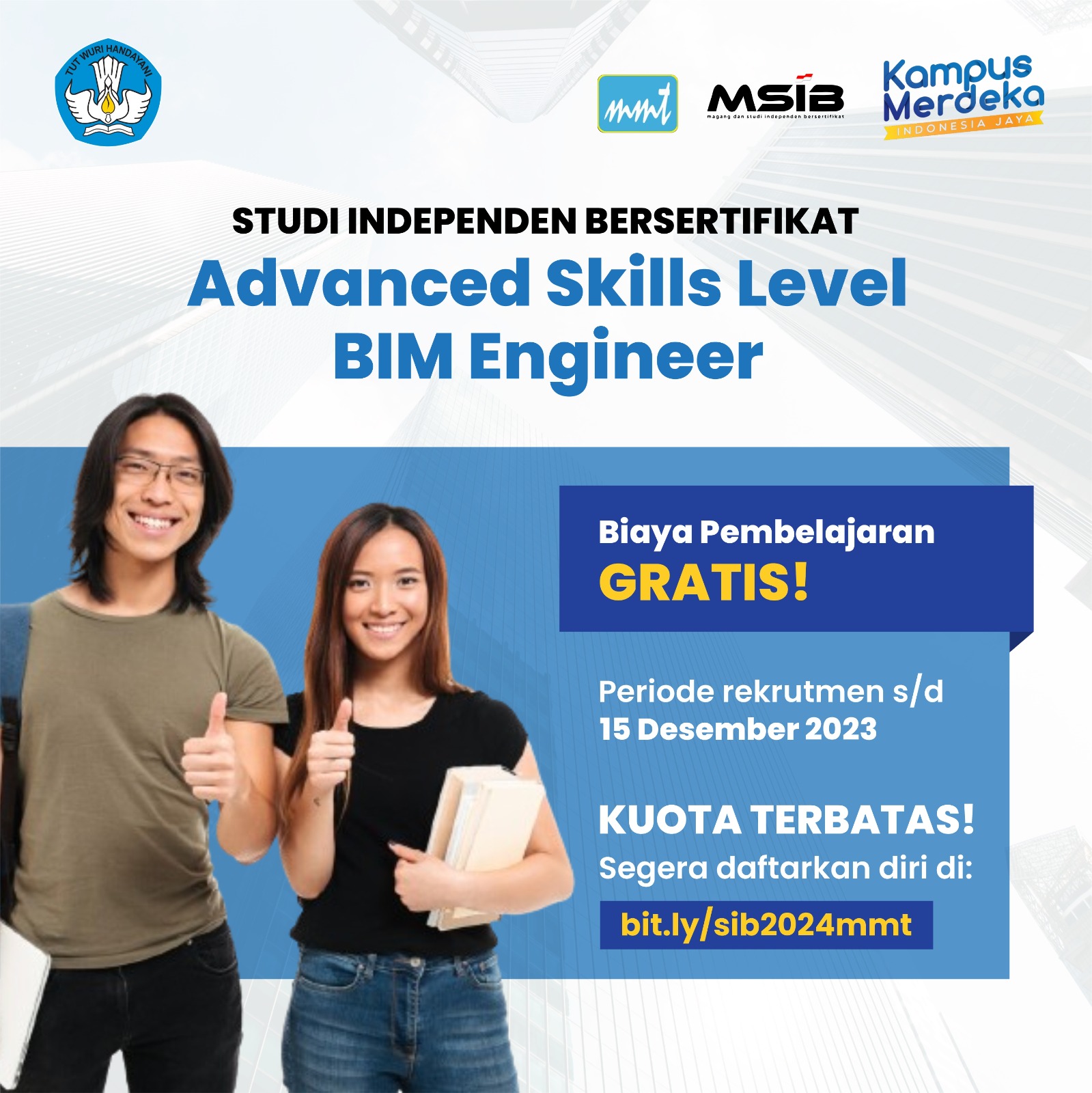 SUDAH DIBUKA! Penerimaan Studi Independen Kemdikbud 2024