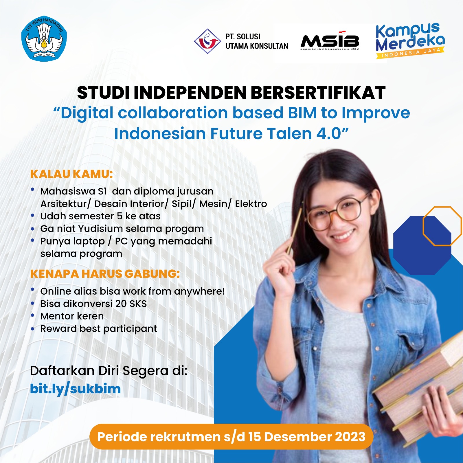 [Kementerian Pendidikan, Kebudayaan, Riset, dan Teknologi] Studi Independen Batch #6